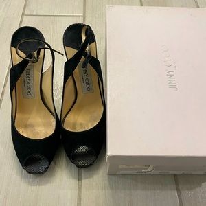 Jimmy Choo Suede slingbacks